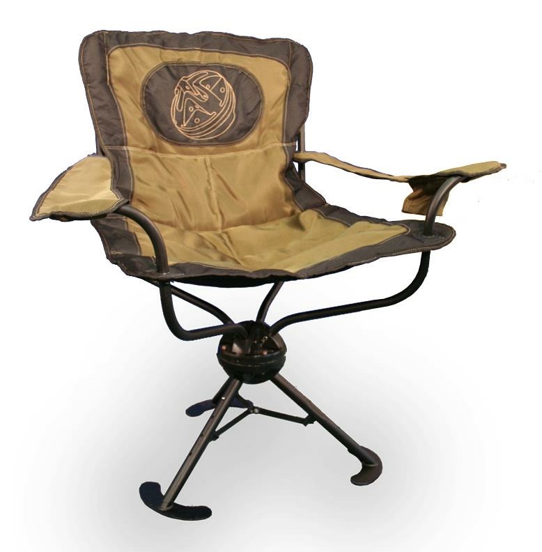 OrbX 360-degree swivel folding camp chair